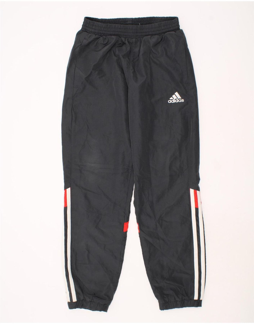 ADIDAS Boys Climalite Tracksuit Trousers Joggers 9-10 Years Grey Polyester Vintage Adidas and Second-Hand Adidas from Messina Hembry 