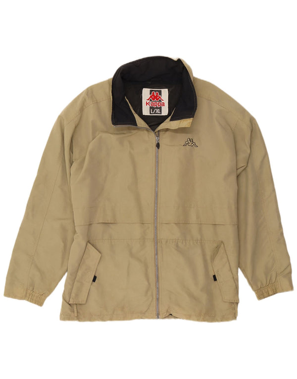Giacca antipioggia da uomo Kappa UK 40 Large Khaki Poliammide