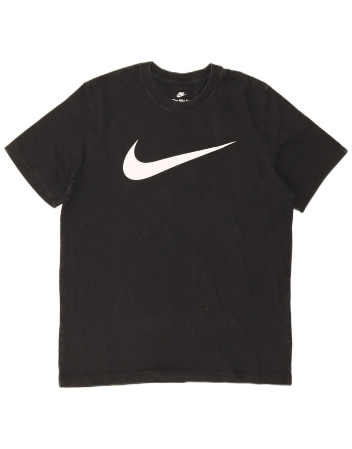 T-shirt grafica da uomo Nike Top in cotone nero medio