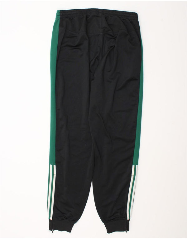 Pantaloni da tuta da uomo Adidas Joggers UK 44/46 Large Nero Colourblock