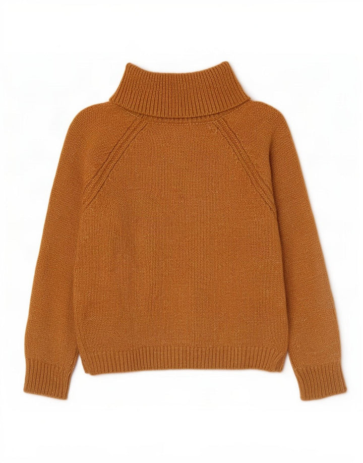 Maglione maglione a collo alto da donna Massimo Dutti UK 14 Acrilico marrone medio