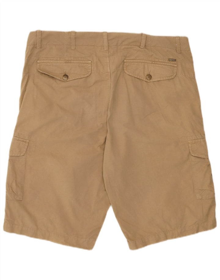 WOOLRICH Mens Cargo Shorts W36 Large Beige Cotton
