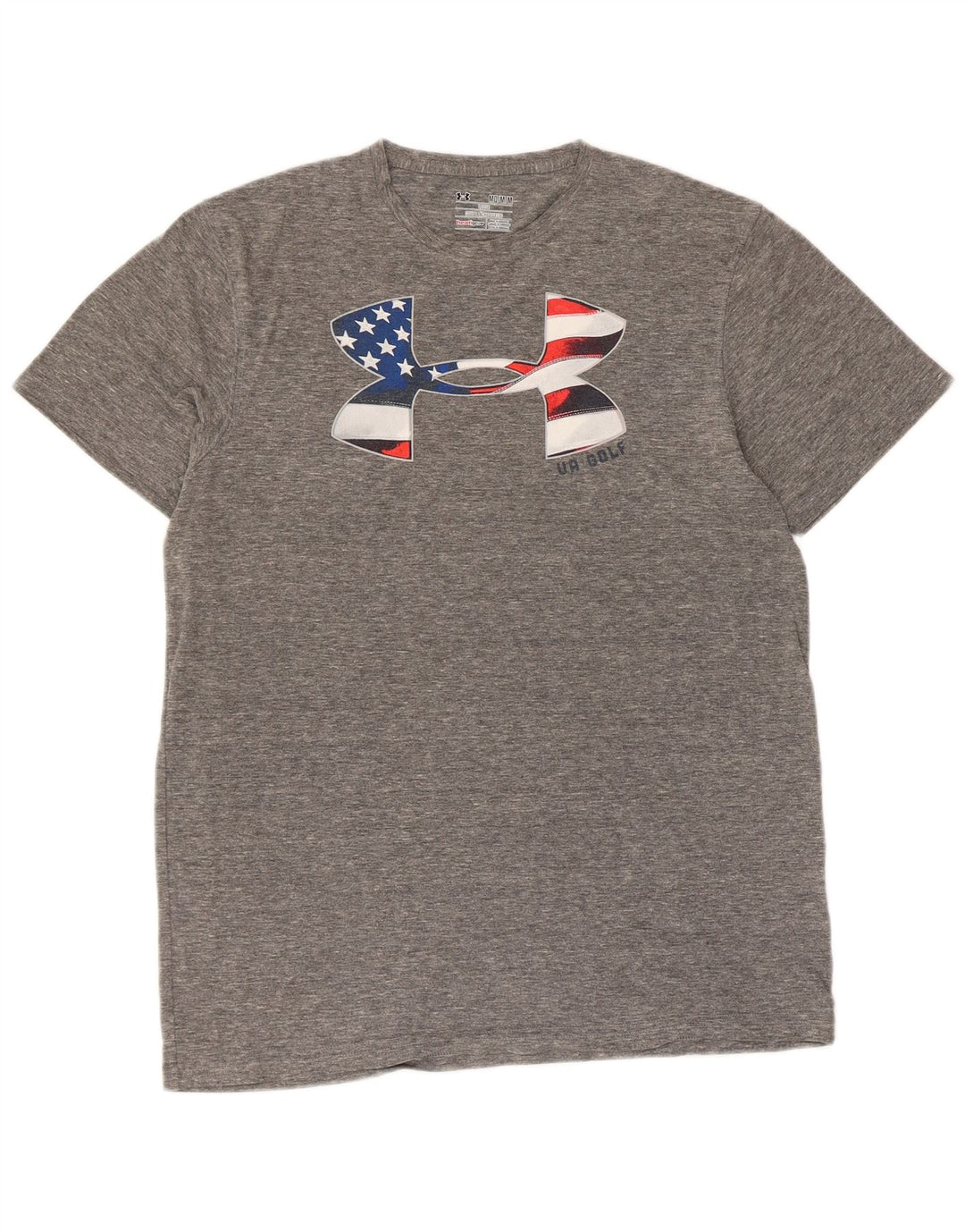 T-shirt grafica da uomo UNDER ARMOUR Heat Gear Top grigio medio chiazzato