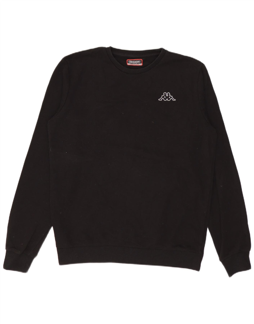 Felpa Kappa Uomo Maglione Medio Nero Cotone
