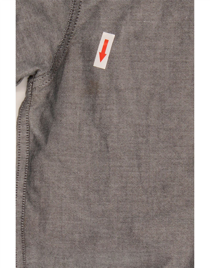 Camicia slim fit da uomo Jack & Jones XL in cotone grigio