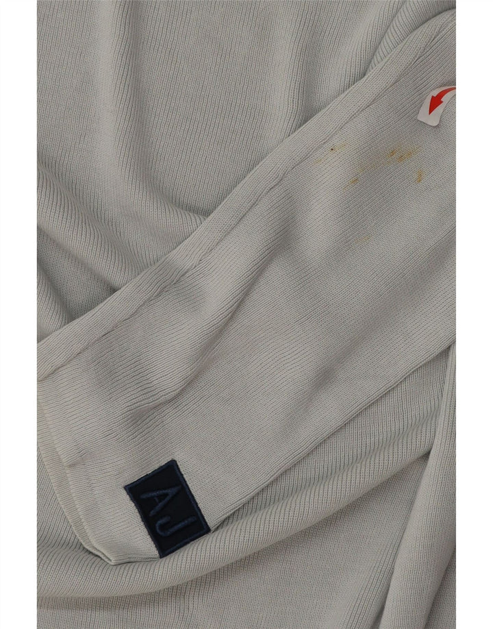 Armani Jeans Top Uomo Manica Lunga Large in Cotone Grigio