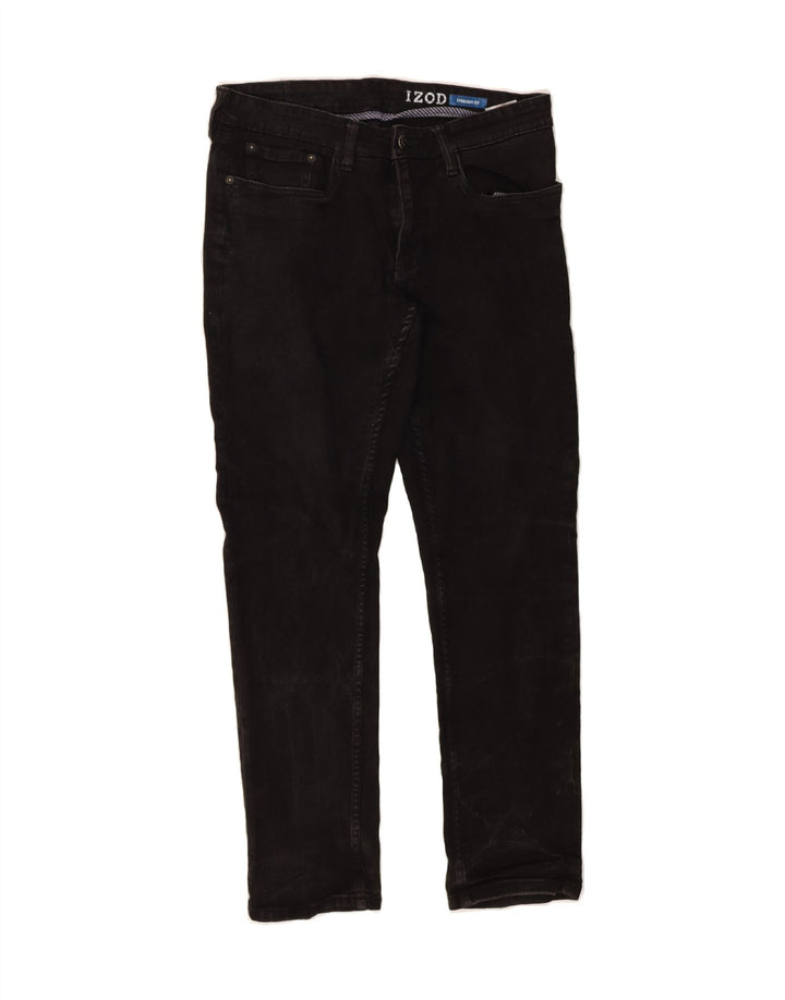 IZOD Womens Straight Jeans W30 L30 Black Cotton Vintage Izod and Second-Hand Izod from Messina Hembry 