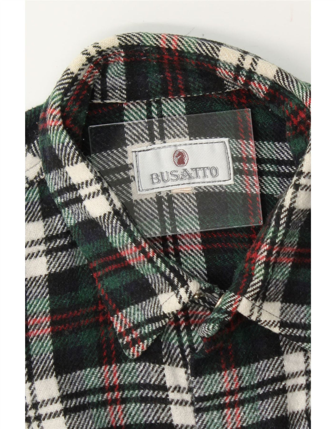 VINTAGE Mens Flannel Shirt Large Green Check Vintage Vintage and Second-Hand Vintage from Messina Hembry 
