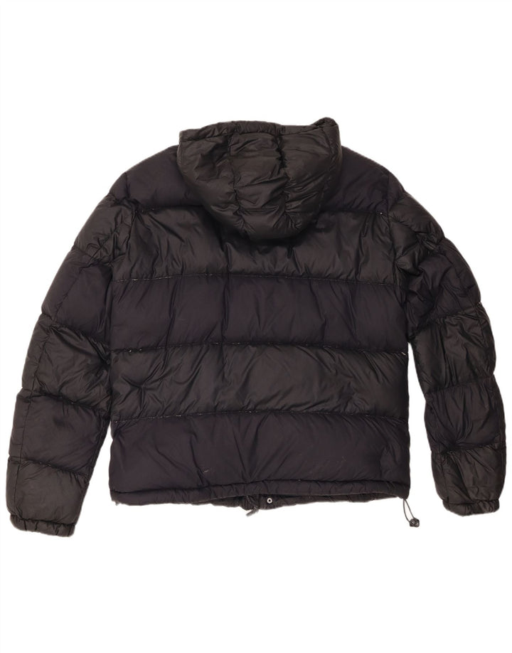 Giacca imbottita con cappuccio da uomo Armani Jeans EU 54 XL nera in poliammide