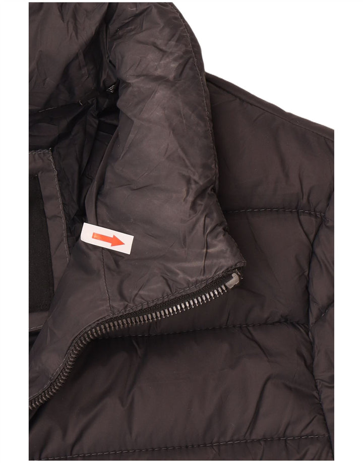 Giacca imbottita da donna Superdry UK 16 grande nylon grigio