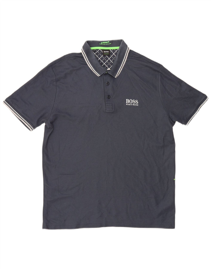 Polo da uomo Hugo Boss XL in cotone blu navy