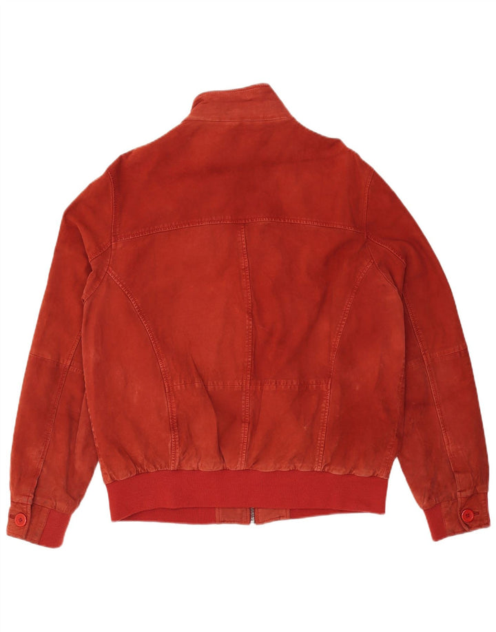 Bomber da uomo in pelle scamosciata OTTO KERN IT 56 3XL Pelle rossa
