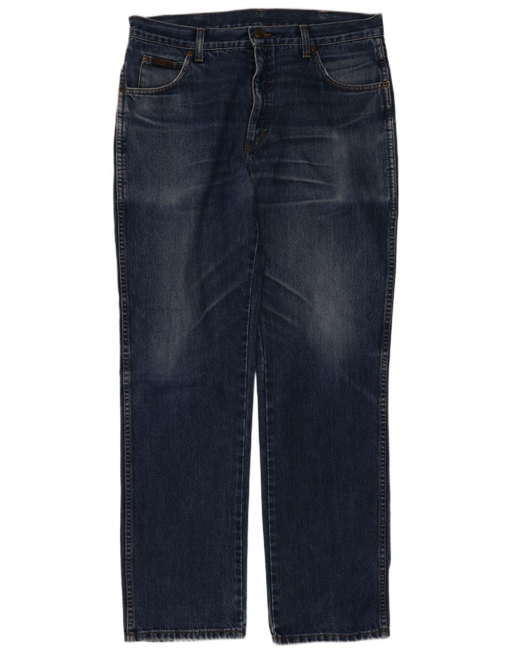 Jeans dritti da uomo Wrangler Texas W36 L32 cotone blu