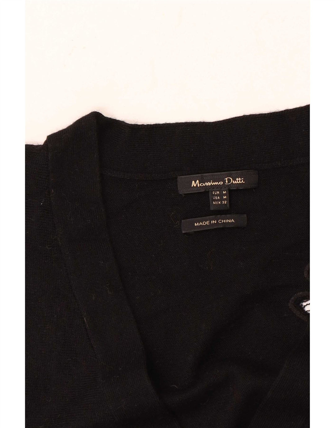 Massimo Dutti Maglione cardigan oversize da donna UK 14 Medio Nero floreale