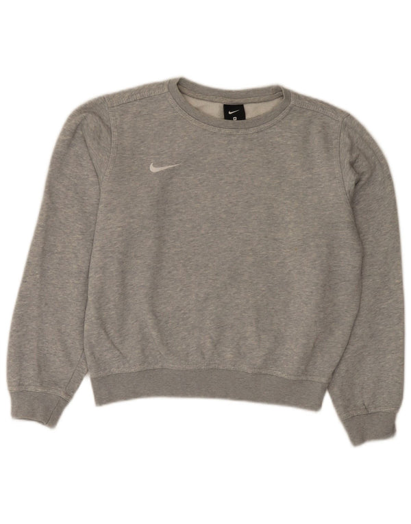 Felpa Nike Ragazzi Maglione 10-11 anni Cotone mélange grigio medio