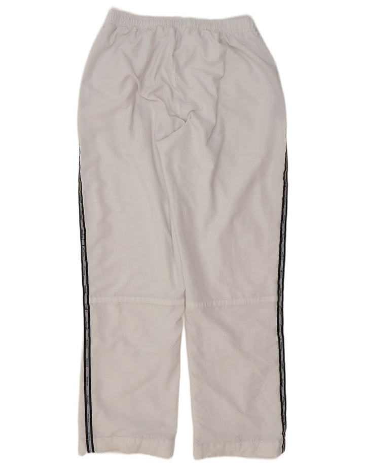 Pantaloni da tuta grafica Reebok da uomo in poliestere color block bianco medio