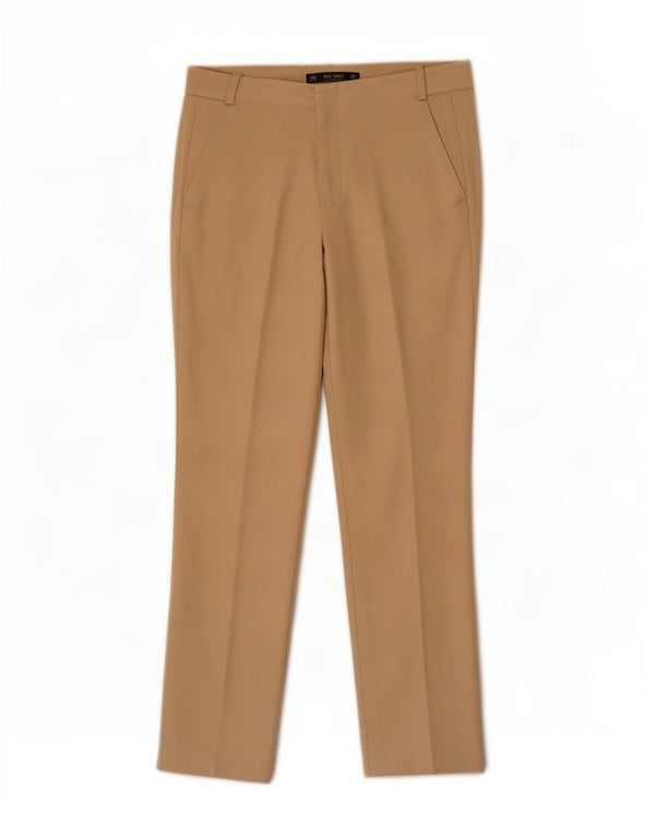 Pantaloni chino slim da donna Zara EU 36 XS W26 L26 Cotone beige