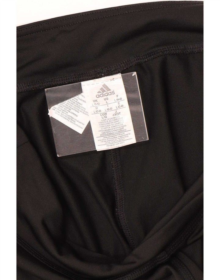 Leggings Adidas Climalite Capri da donna UK 16/18 Large Nero Poliestere