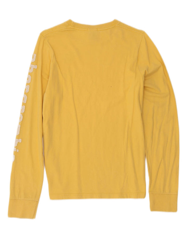 Top a maniche lunghe con grafica muscolare da ragazzo di Abercrombie & Fitch 12-13 anni Giallo