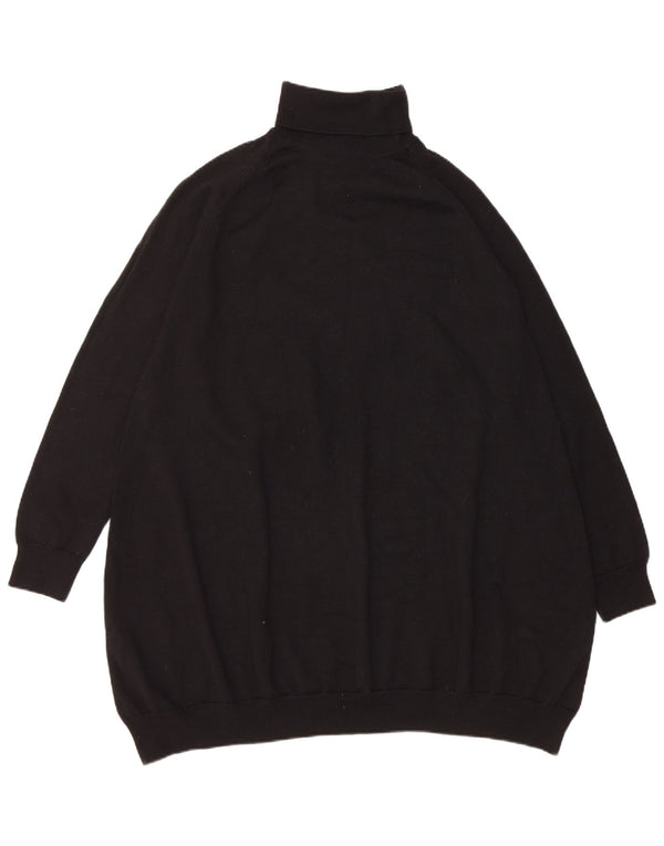 Abito maglione da donna a maniche lunghe con collo alto e collo alto Cos UK 14 medio nero