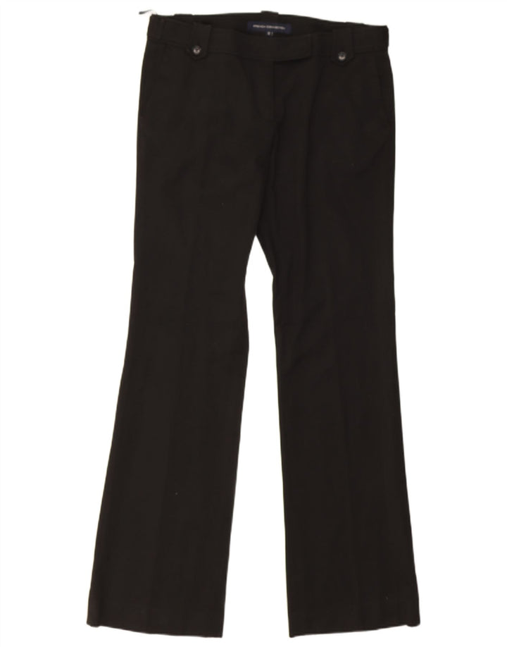 Pantaloni da abito dritti da donna French Connection UK 12 medi W32 L32 neri