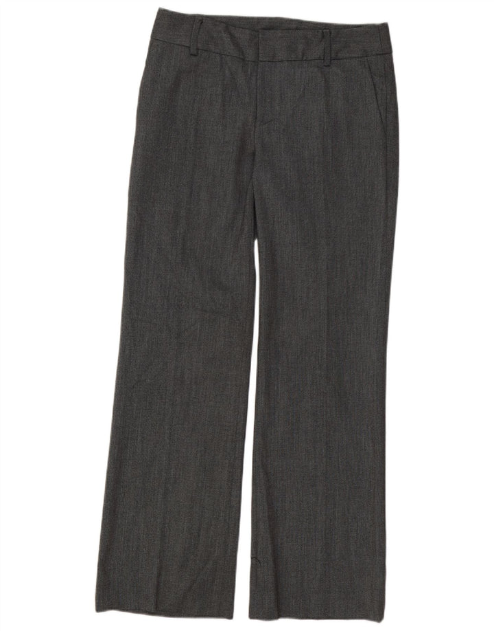 Pantaloni da abito dritti da donna Zara EU 38 Small W28 L31 Poliestere grigio