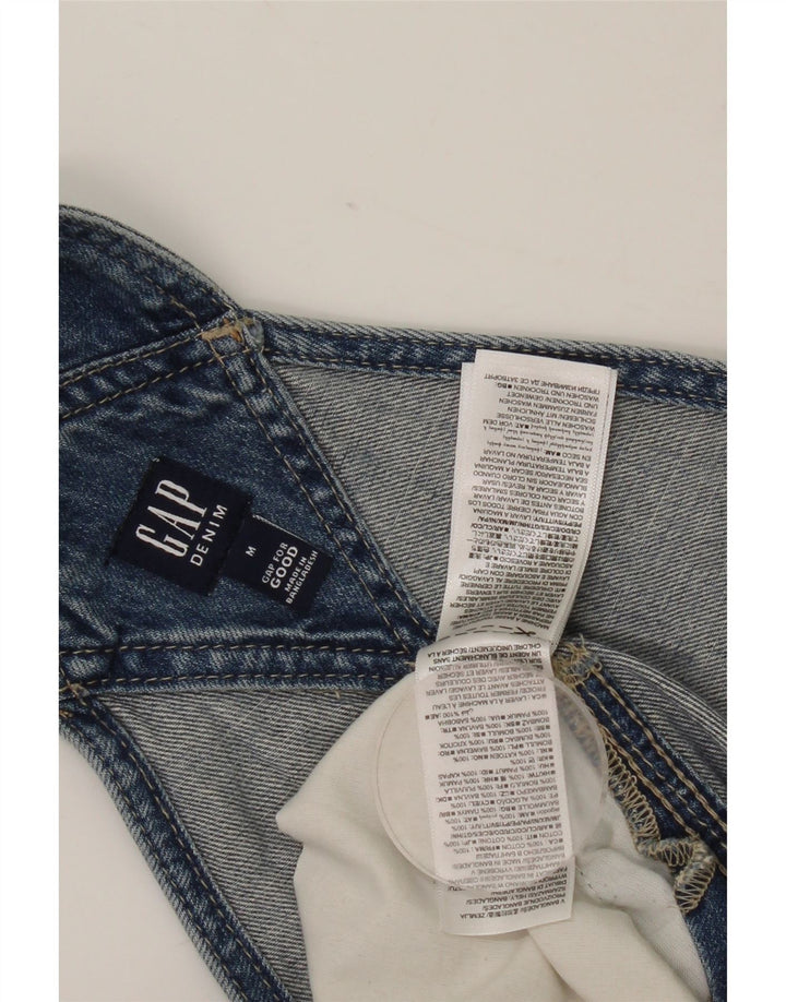 Pantaloncini di jeans da donna Gap Salopette media W34 cotone blu