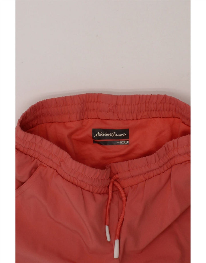 EDDIE BAUER Girls Sport Shorts 10-11 Years Medium Red Polyester Vintage Eddie Bauer and Second-Hand Eddie Bauer from Messina Hembry 