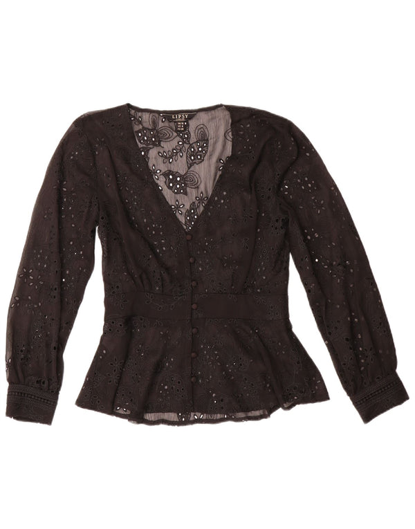 Camicetta da donna Lipsy UK 10 Poliestere floreale nero piccolo