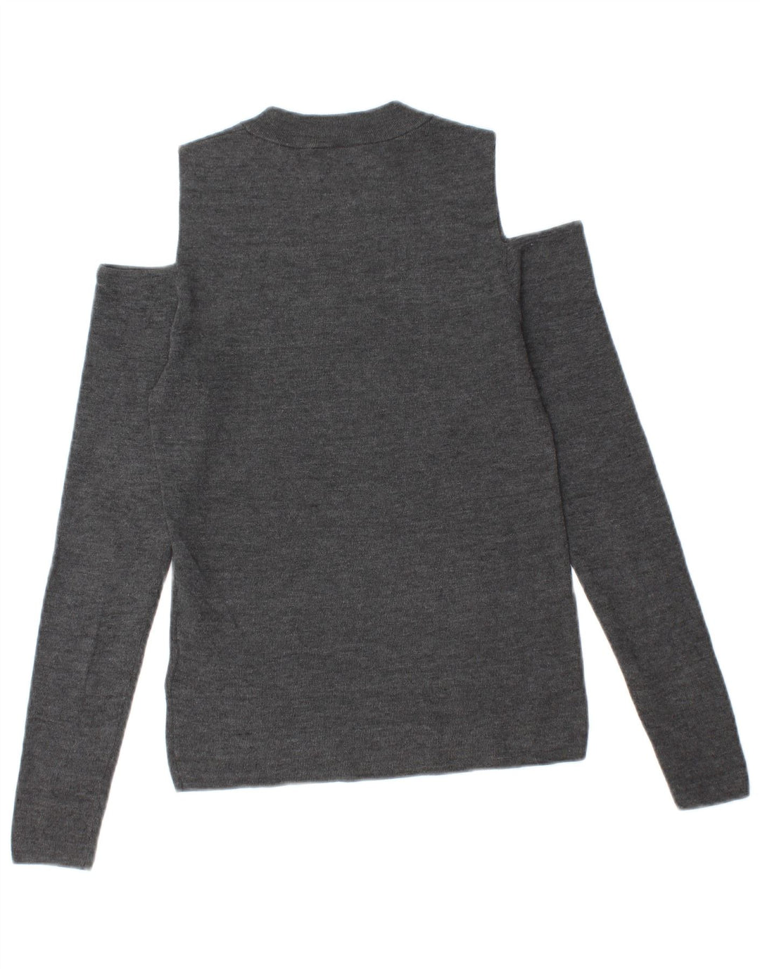 Maglione maglione girocollo da donna con spalle scoperte Whistles UK 8 piccolo grigio