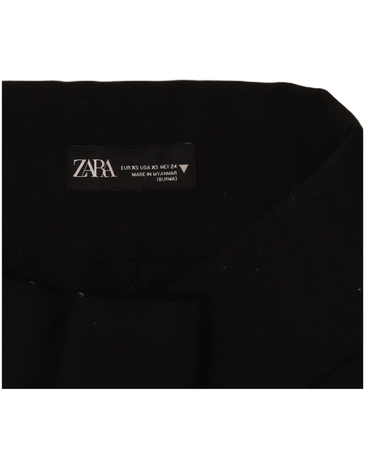 Pantaloni casual slim da donna Zara XS W24 L27 poliestere nero