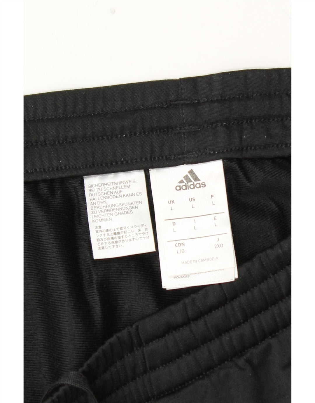 Pantaloni da tuta da uomo ADIDAS Joggers grandi neri in poliestere