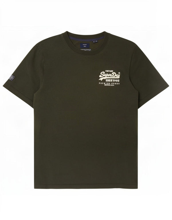 T-shirt grafica da uomo Superdry Top 2XL cotone kaki