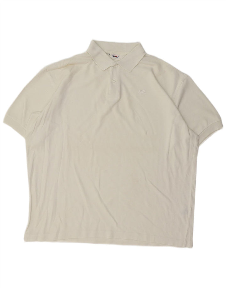 Polo da uomo Ellesse XL in cotone bianco