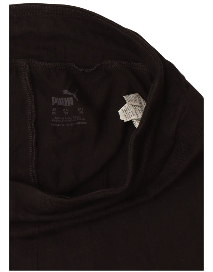 Leggings grafici da donna Puma UK 4 XS cotone nero