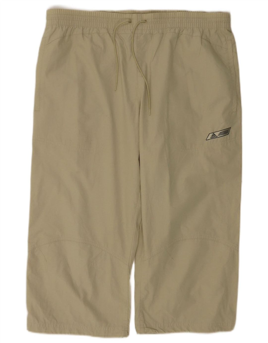 Pantaloni da tuta Adidas Capri da uomo, poliestere medio kaki