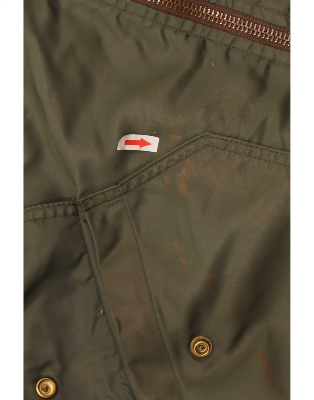 Giubbotto bomber da uomo Carrera UK 40 Large Khaki Colourblock in poliammide