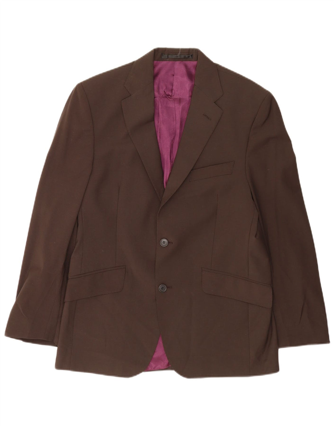 Giacca blazer a 2 bottoni da uomo Marks & Spencer UK 38 Lana marrone medio