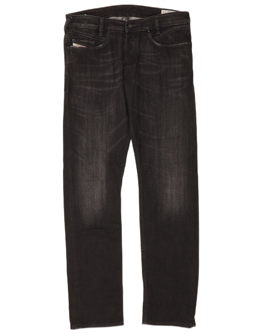 Jeans dritti da uomo Diesel Poiak W32 L34 cotone nero