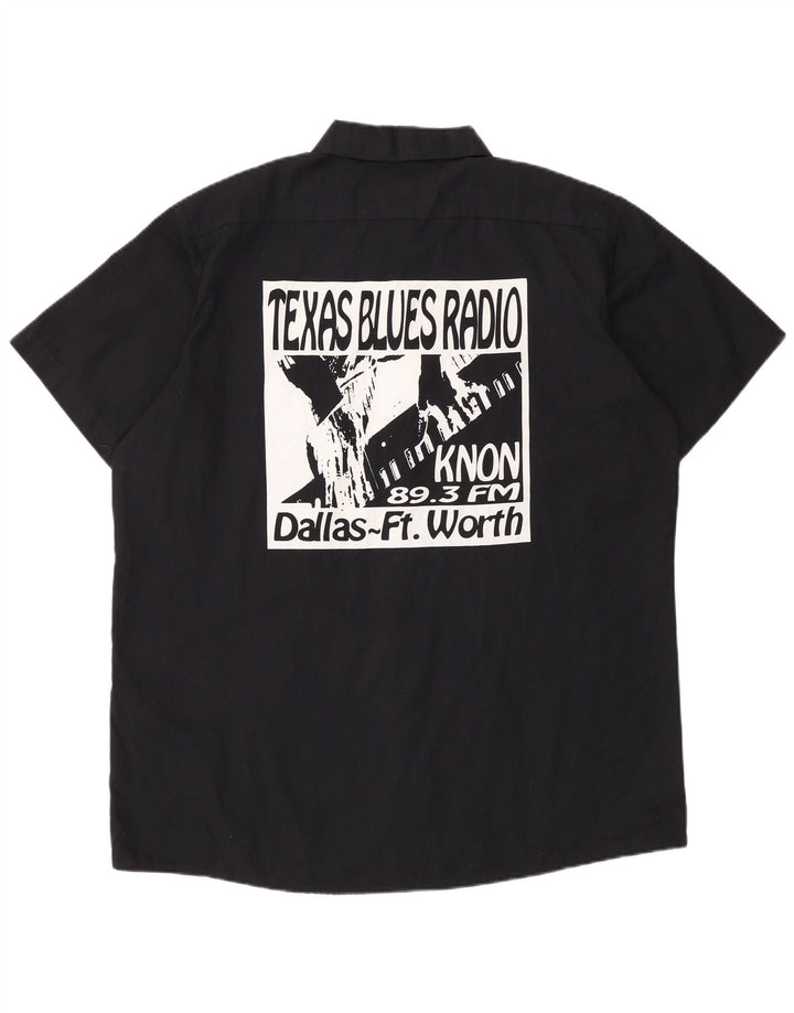 Dickies Camicia grafica da uomo a maniche corte grande poliestere nero