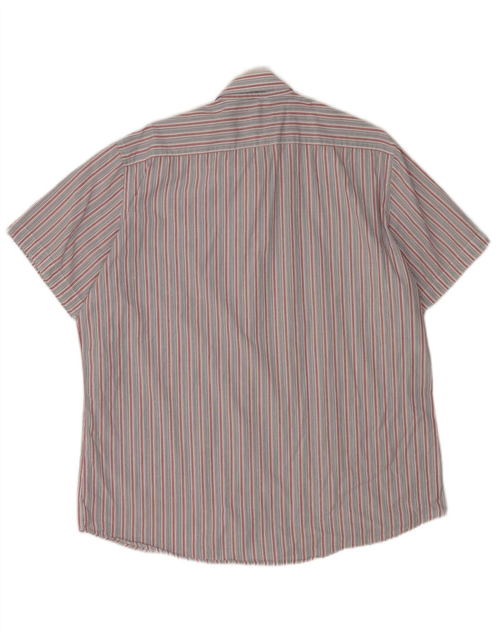 CARRERA Camicia da uomo a maniche corte vestibilità regolare 2XL a righe blu