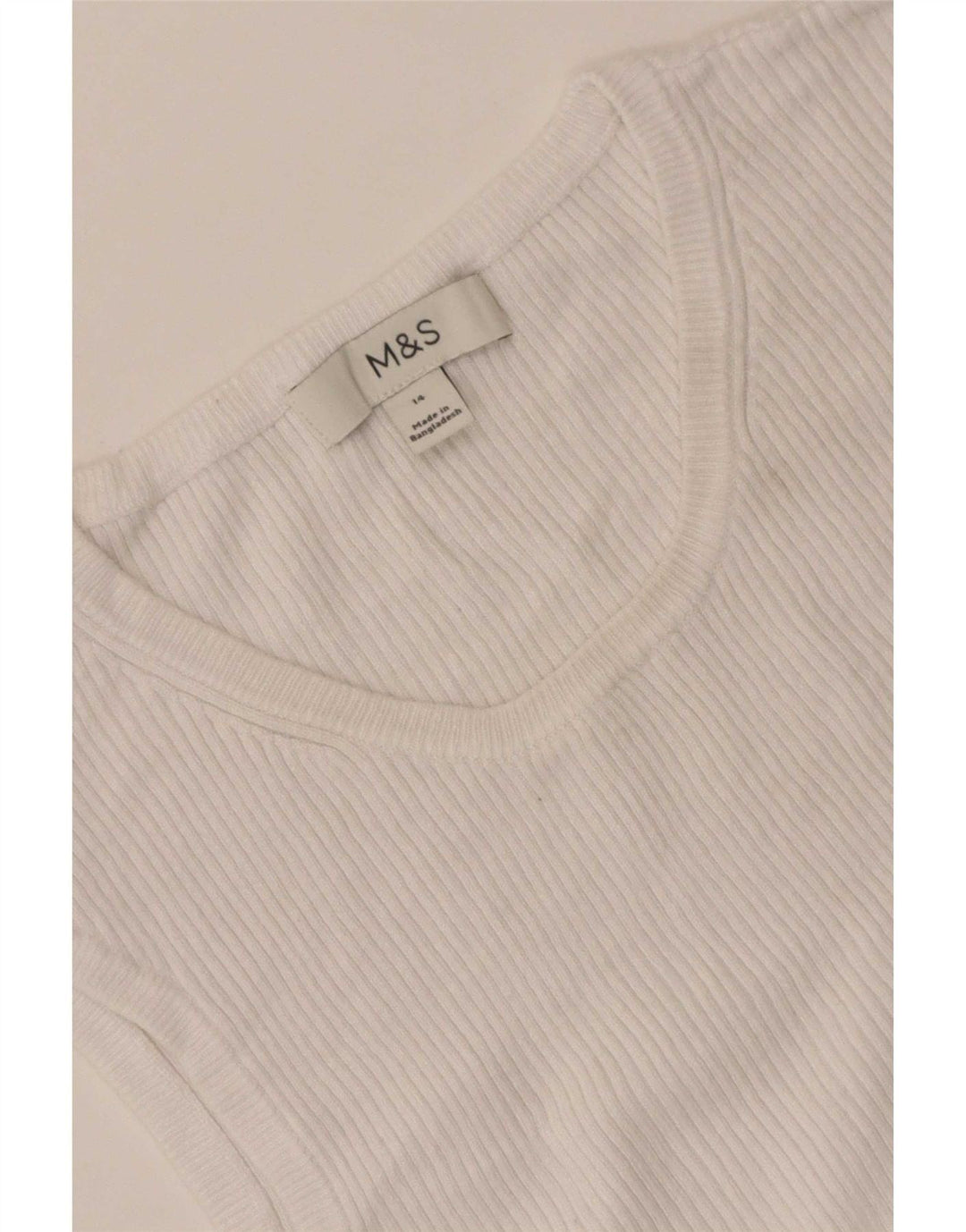 Canotta da donna Marks & Spencer UK 14 medio bianco