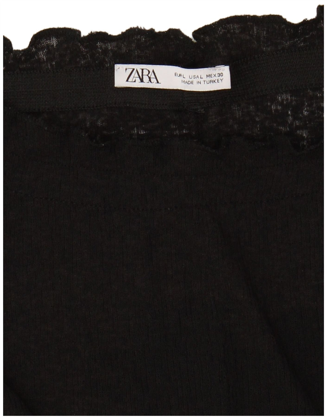 Top Camicetta Senza Maniche da Donna ZARA UK 16 Large Nero