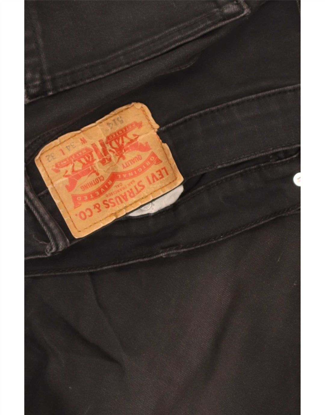 Levi's Uomo 514 Jeans dritti W34 L32 Neri