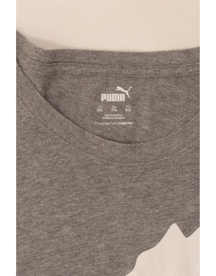 Maglietta grafica da uomo PUMA Top 2XL Grigia