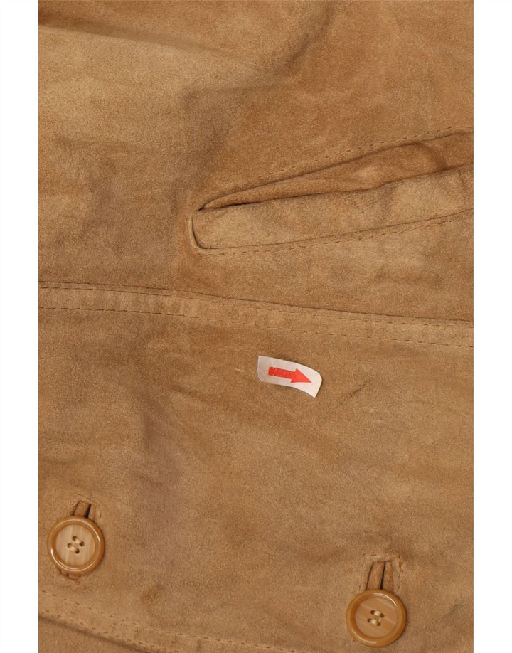 Giacca in pelle scamosciata da uomo Terranova UK 38 Beige medio