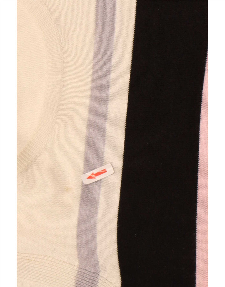 Maglione maglione con scollo a barca da donna Marks & Spencer UK 14 grande multicolore