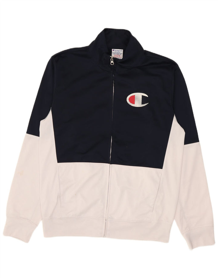 Giacca da tuta grafica da uomo Champion, color block medio blu navy
