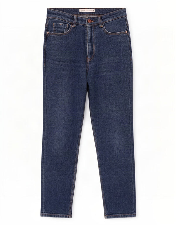 Jeans affusolati a vita alta da donna Zara EU 34 2XS W24 L28 Blu