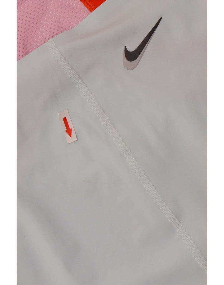Canotta slim da donna Nike Dri Fit UK 12 Colorblock blu medio